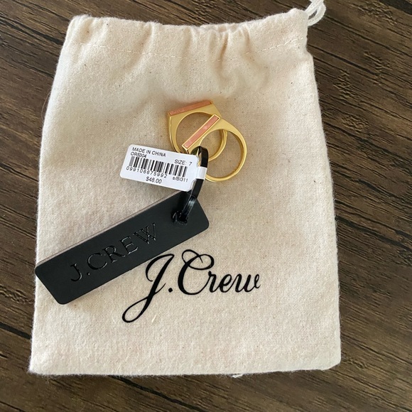 J. Crew Semiprecious Stone Triangle-Prism Ring Set - Picture 5 of 10